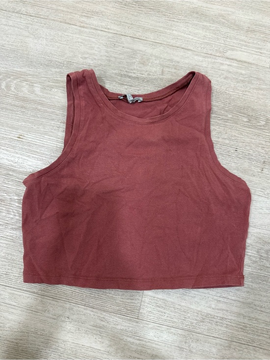 Charlotte Russe Tops - Charlotte Russe Rust Crop Tank Top